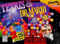 Tetris and Dr. Mario | (Used - Loose) (Super Nintendo)