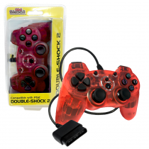 PS2 WIRED DOUBLE-SHOCK 2 - RED